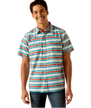 [10048572] MNS HADLEY RETRO SNP SHORT SLEEVE SHIRT DELPHINIUM BLUE
