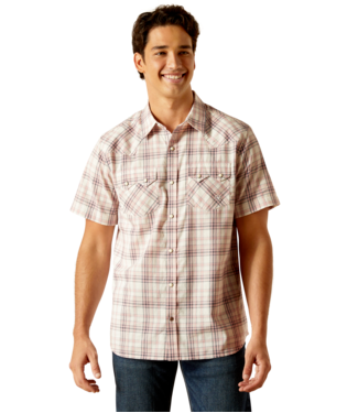 [10048575] MNS HANSON RETRO SNP SHORT SLEEVE SHIRT EGRET