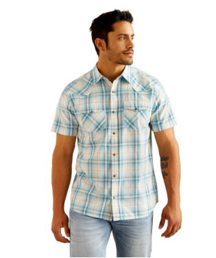 [10048576] MNS HAROLD RETRO SNP SHORT SLEEVE SHIRT EGRET