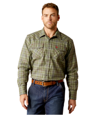 MNS FR SAWTOOTH LONG SLEEVE WORK SHIRT DEEP LICHEN