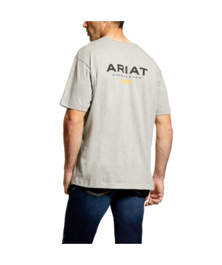 [10025387] MNS REBAR CTNSTRG LGO SHORT SLEEVE T SHIRT HEATHER GREY