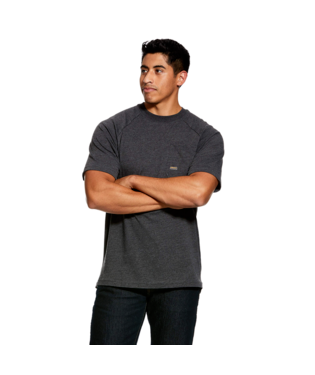 [10031018] MNS RBR COTTON STRONG SHORT SLEEVE T SHIRT CHARCOAL HEATHER
