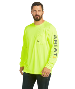 [10031031] MNS REBAR HT FIGHTER LONG SLEEVE T SHIRT NEON LIME