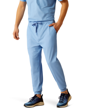 [10039706] MNS DREW CRGO STR JGR SCRUB PANTS LIGHT BLUE