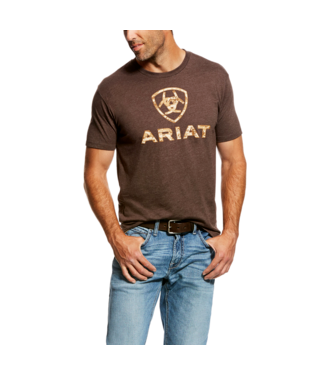 [10027515] MNS LBRTY USA DIGI CAMO SHORT SLEEVE T SHIRT BROWN HEATHER
