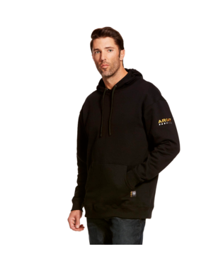 [10020792] SWEATSHIRT, MNS REBAR WORKMAN HOODIE BLACK
