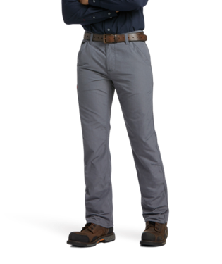 Ariat Men's FR M5 DuraLight Ripstop Stackable Straight Leg Pant- Grey