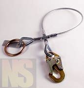 [10454] 10' Vinyl Coated Galv. Cable Choker Anchor with 2.5" & 3" O-Ring Ends - Chokers