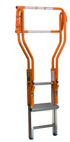 [10798-HARDWARE] (10798) Replacement hardware kit.  Includes (2) injection molded pieces, (4) bolts, (1) allen wrench, (2) springs, (4) labels.  Packaged in ziptop plastic bag. - Ladder Accessories