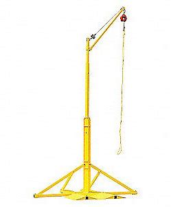 [32094] 100 FT galvanized cable FabXCalibre SRL, double locking aluminum carabiner (Red Housing) - Overhead Anchored SRLs