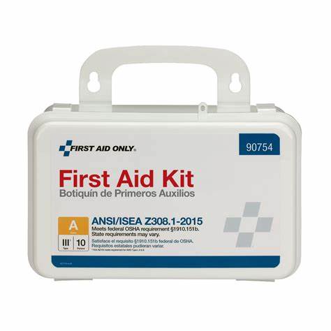 [6410C] 10 Person First Aid Kit, Plastic , Custom Logo