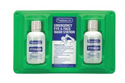 [24-102] Eyewash Station, Double 16 oz. Screw Cap Bottle