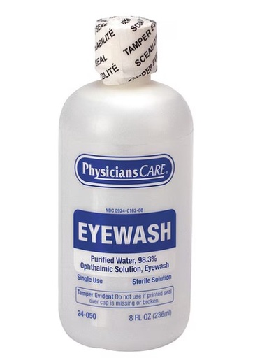 [24-050] Eyewash Bottle, Screw Cap, 8 oz. 