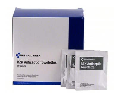 [H307] BZK Antiseptic Wipes, 50/box