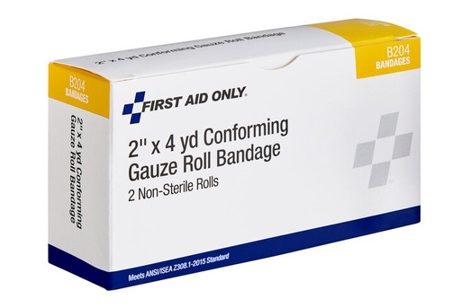 [B204] 2"x4 yd. Conforming Gauze Non-Sterile, 2/box