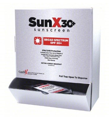 [18-350] SunX30 Sunscreen Lotion Packets, 50/box