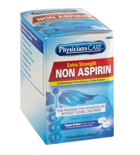 [40800] PhysiciansCare Extra Strength Non-Aspirin 125x2/box