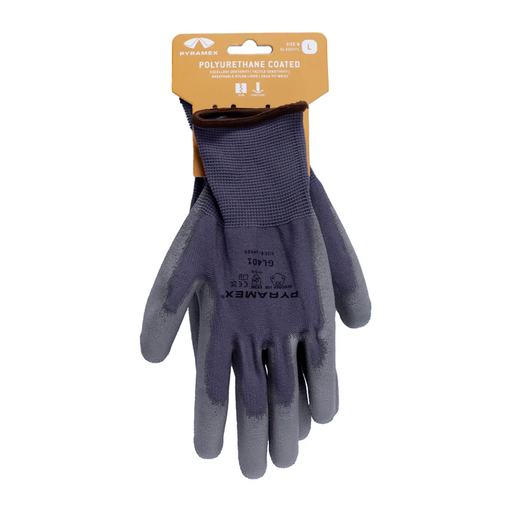 [GL401HTM] Polyurethane Glove - Hang Tagged -size Medium