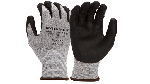 GL405C-PAIR Gloves, PU 13g Nylon Liner A3 Cut Value