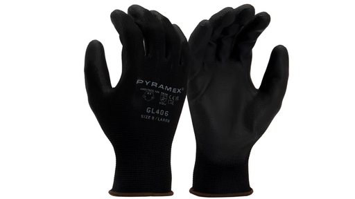 GL406-Pair Gloves, PU 13g Polyester