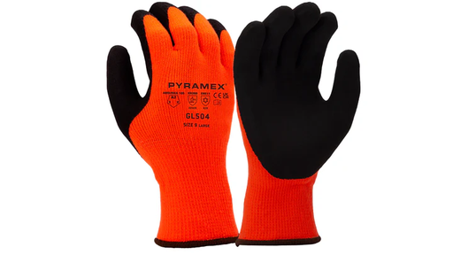 GL504-PAIR Gloves, Sandy Latex 10g w Fleece Liner