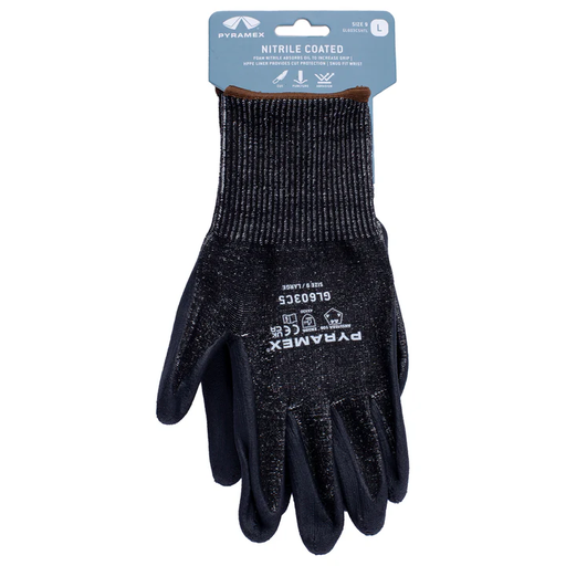 [GL603C5HTM] Microfoam Nitrile Glove - Hang Tagged -size Medium