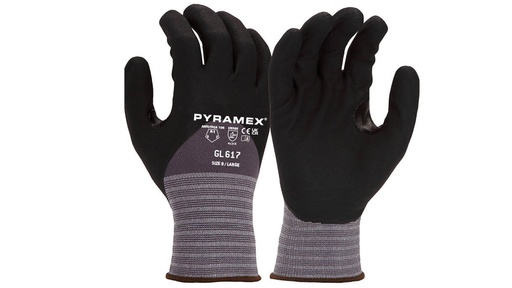 GL617-PAIR Gloves, 3/4 MicroFoam Nitrile 15g Nylon