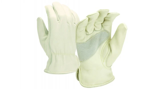GL2005K-PAIR Gloves, Grain Cowhide Drvr Split Palm Patch
