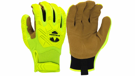[GL202HTM] Gloves TPR Leather Palm Hook&Loop Medium