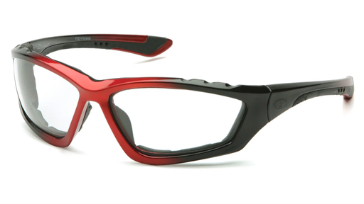 [SBR8710DTP] Glasses, Accurist® - Clear Anti-Fog - Black/Red