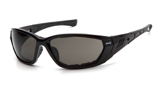 [SB10820DT] Glasses, Atrex - Gray Anti-Fog - Black- Foam Padded