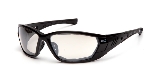 [SB10880DT] Glasses, Atrex - Indoor/outdoor Anti-fog - Black- Foam Padded