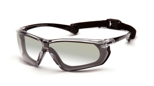 [SBG10680DT] Glasses, Crossovr - Black-gray frame / indoor-outdoor mirror anti-fog lens - Black/Gray