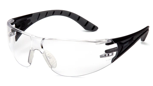 [SBG9610ST] Glasses, Endeavor Plus - Clear H2X Anti-Fog - Black/Gray