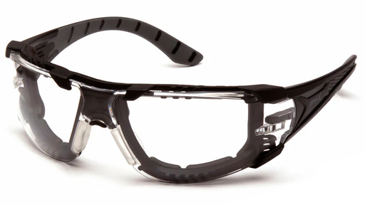 [SBG9610STMFP] Glasses, Endeavor Plus - Clear H2MAX Anti-Fog - Black/Gray Foam
