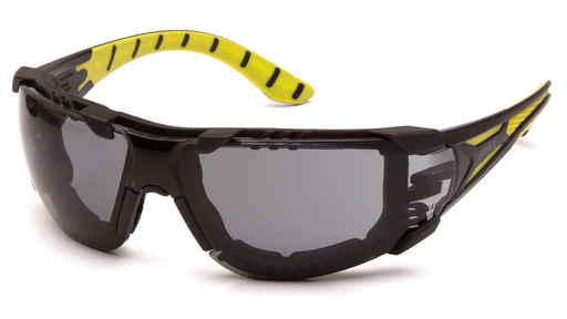 [SBGR9620STMFP] Glasses, Endeavor Plus - Gray H2MAX Anti-Fog - Black/Green Foam