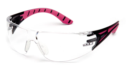 [SBP9610ST] Glasses, Endeavor Plus - Clear H2X Anti-Fog - Black/Pink