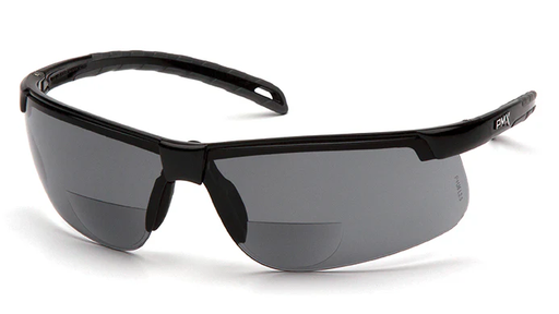[SB8620R20TM] Glasses, Ever-Lite Reader - Gray +2.0 H2MAX Anti-Fog - Black