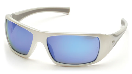 [SW5665D] Glasses, Goliath - Ice Blue Mirror - White