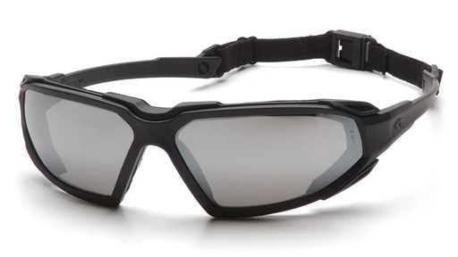 [SBB5070DT] Glasses, Highlander - Silver Mirror Anti-Fog - Black