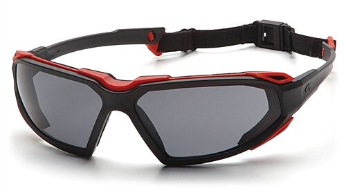 [SBR5020DT] Glasses, Highlander - Gray H2X Anti-Fog - Black-Red