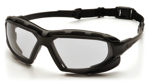 [SBG5010DT] Glasses, Highlander Plus - Clear H2X Anti-Fog - Black-Gray
