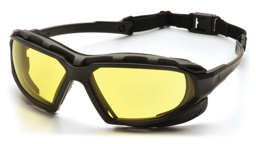[SBG5030DT] Glasses, Highlander Plus - Amber H2X Anti-Fog - Black-Gray