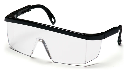 [SB410ST] Glasses, Integra - Clear Anti-Fog - Black