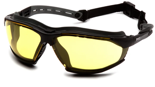 [GB9430STM] Glasses, Isotope - Amber H2MAX Anti-fog - Black