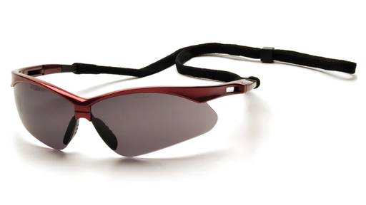 [SR6320SP] Glasses, PMXTREME - Gray with Cord - Red