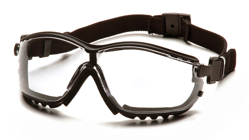 [GB1810STM] Glasses, V2G - Clear H2MAX Anti-fog - Black