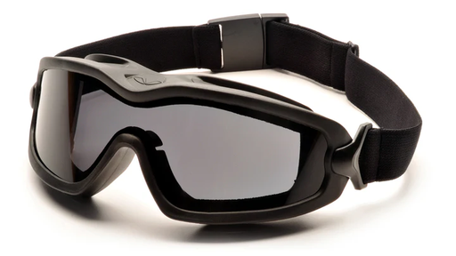 [GB6420SDT] Goggles, V2G Plus - Dual Gray H2X Anti-Fog - Black