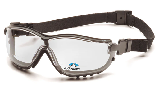 [GB1810STR20] Glasses, V2G Readers - Clear H2X Anti-Fog + 2.0 - Black