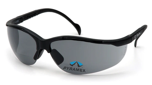 [SB1820R20] Glasses, Venture II Readers - Gray + 2.0 - Black